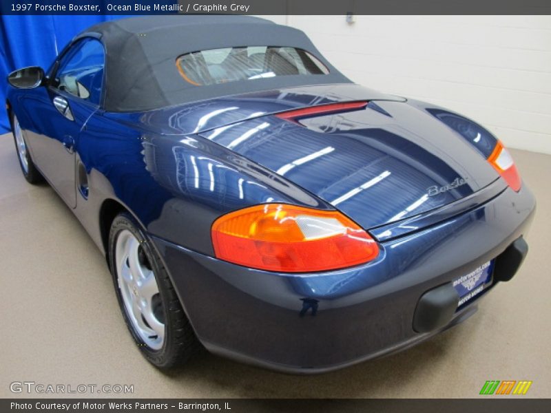 Ocean Blue Metallic / Graphite Grey 1997 Porsche Boxster