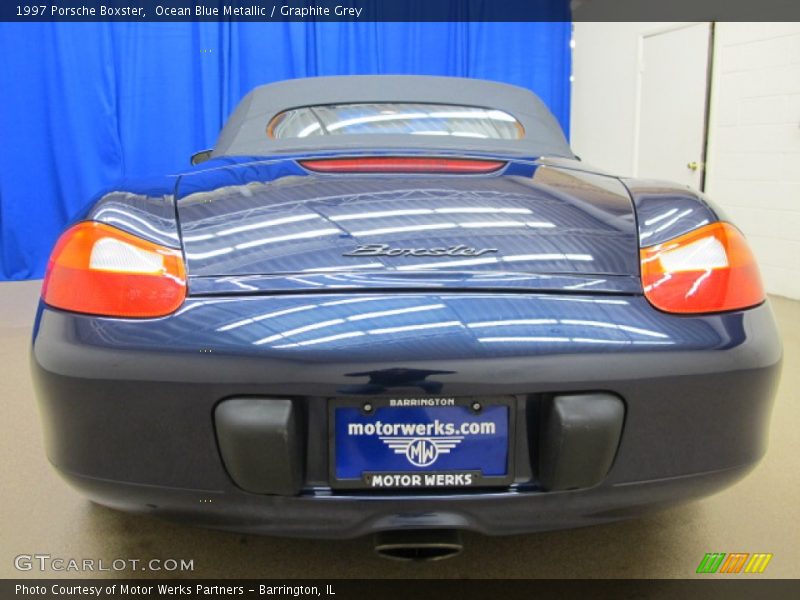 Ocean Blue Metallic / Graphite Grey 1997 Porsche Boxster