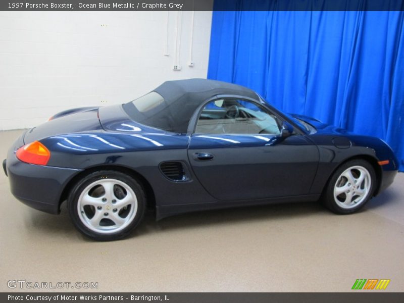 Ocean Blue Metallic / Graphite Grey 1997 Porsche Boxster
