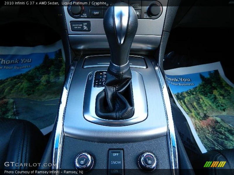 Liquid Platinum / Graphite 2010 Infiniti G 37 x AWD Sedan