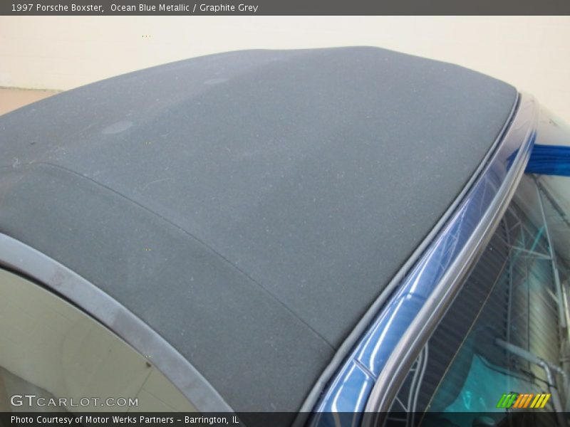 Ocean Blue Metallic / Graphite Grey 1997 Porsche Boxster