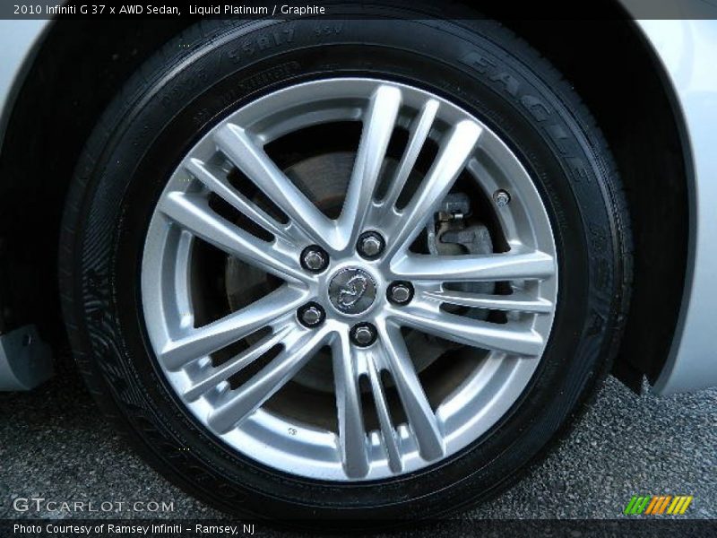 Liquid Platinum / Graphite 2010 Infiniti G 37 x AWD Sedan