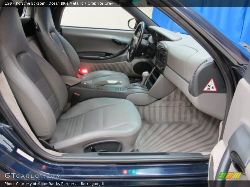 Ocean Blue Metallic / Graphite Grey 1997 Porsche Boxster