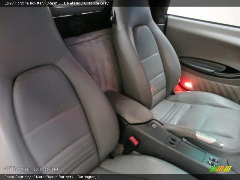 Ocean Blue Metallic / Graphite Grey 1997 Porsche Boxster