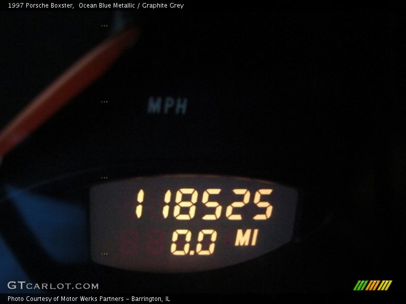 Ocean Blue Metallic / Graphite Grey 1997 Porsche Boxster