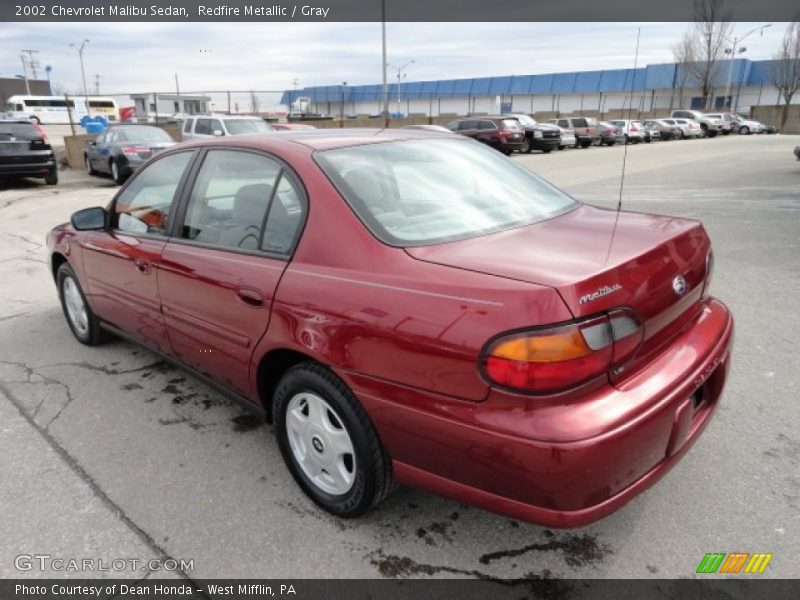Redfire Metallic / Gray 2002 Chevrolet Malibu Sedan
