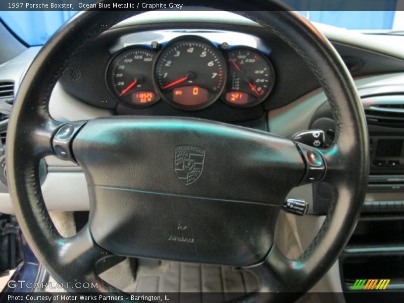 Ocean Blue Metallic / Graphite Grey 1997 Porsche Boxster