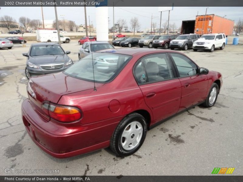 Redfire Metallic / Gray 2002 Chevrolet Malibu Sedan