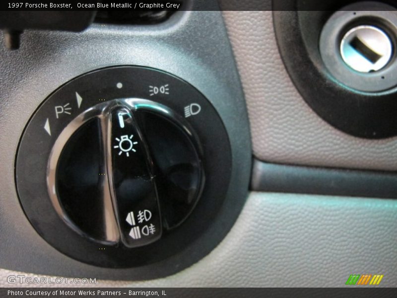 Ocean Blue Metallic / Graphite Grey 1997 Porsche Boxster
