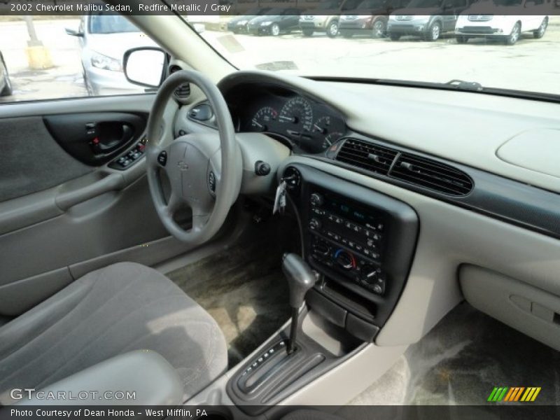 Redfire Metallic / Gray 2002 Chevrolet Malibu Sedan