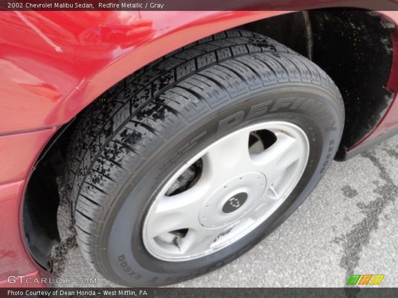 Redfire Metallic / Gray 2002 Chevrolet Malibu Sedan