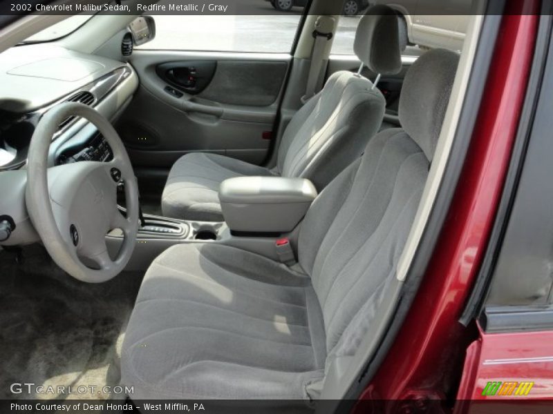 Redfire Metallic / Gray 2002 Chevrolet Malibu Sedan