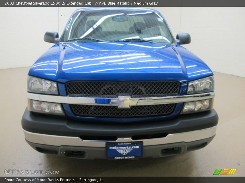 Arrival Blue Metallic / Medium Gray 2003 Chevrolet Silverado 1500 LS Extended Cab