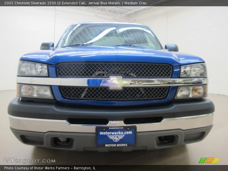 Arrival Blue Metallic / Medium Gray 2003 Chevrolet Silverado 1500 LS Extended Cab