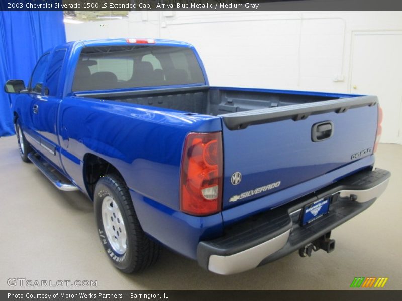 Arrival Blue Metallic / Medium Gray 2003 Chevrolet Silverado 1500 LS Extended Cab