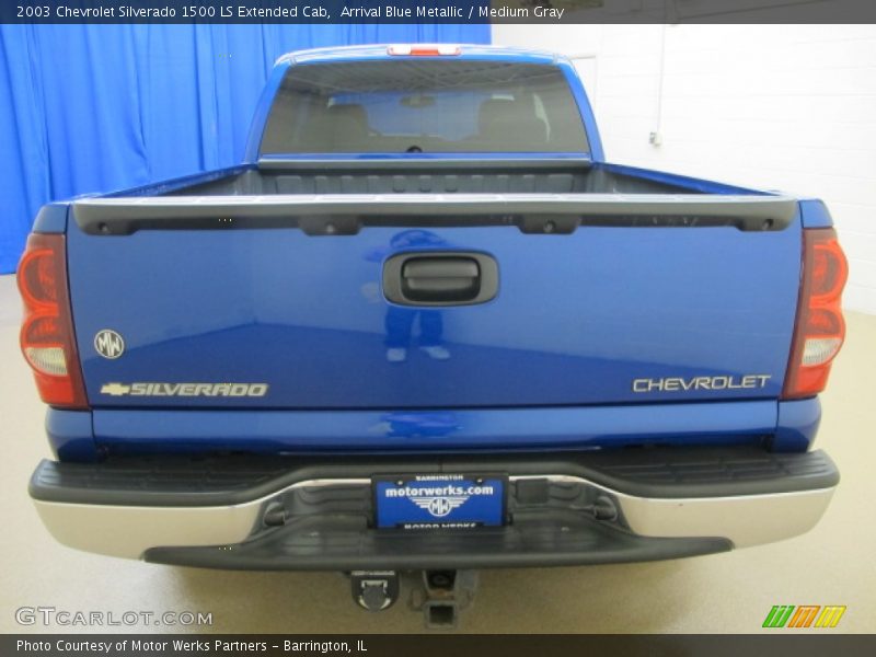 Arrival Blue Metallic / Medium Gray 2003 Chevrolet Silverado 1500 LS Extended Cab