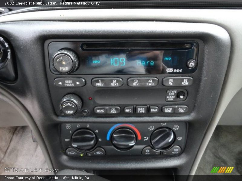 Redfire Metallic / Gray 2002 Chevrolet Malibu Sedan