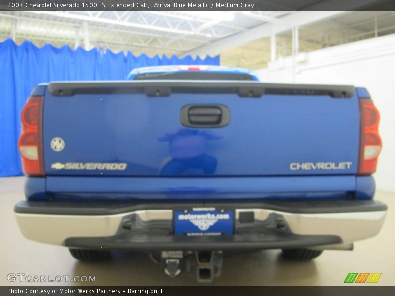 Arrival Blue Metallic / Medium Gray 2003 Chevrolet Silverado 1500 LS Extended Cab