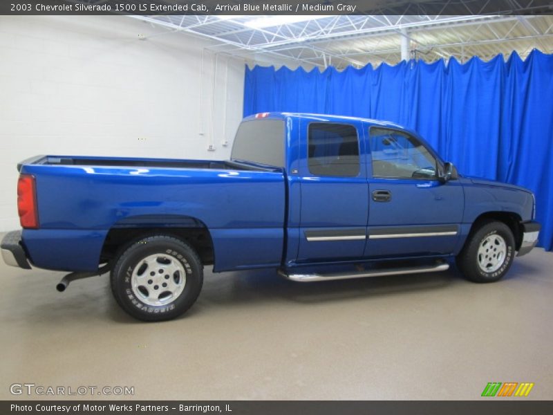 Arrival Blue Metallic / Medium Gray 2003 Chevrolet Silverado 1500 LS Extended Cab