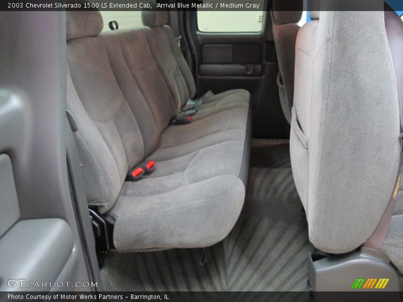 Arrival Blue Metallic / Medium Gray 2003 Chevrolet Silverado 1500 LS Extended Cab