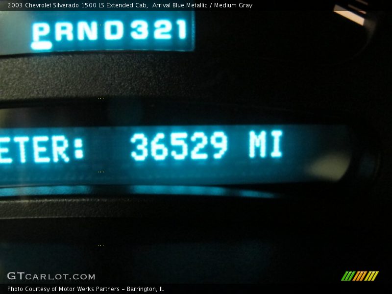 Arrival Blue Metallic / Medium Gray 2003 Chevrolet Silverado 1500 LS Extended Cab