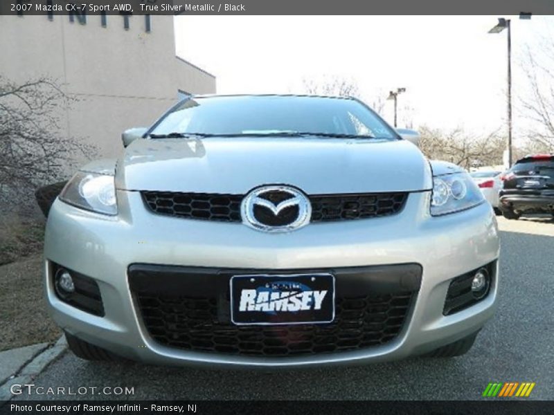 True Silver Metallic / Black 2007 Mazda CX-7 Sport AWD