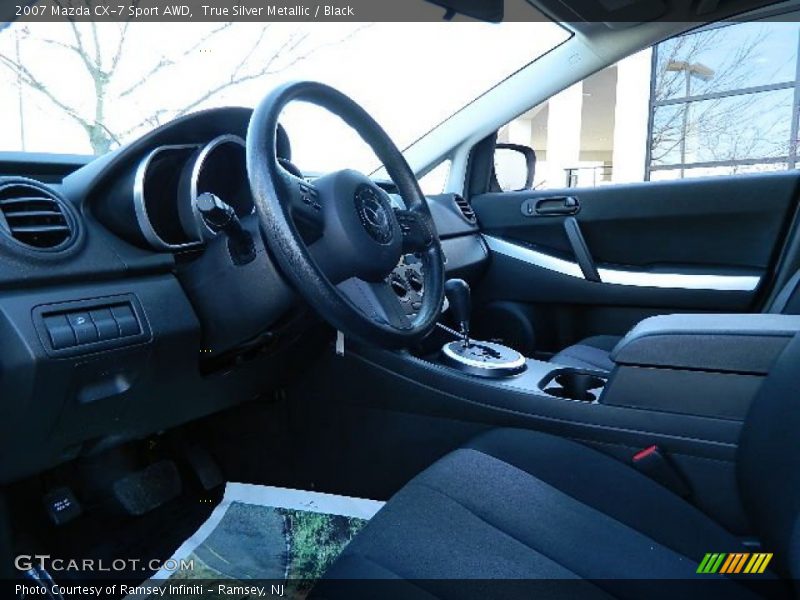 True Silver Metallic / Black 2007 Mazda CX-7 Sport AWD