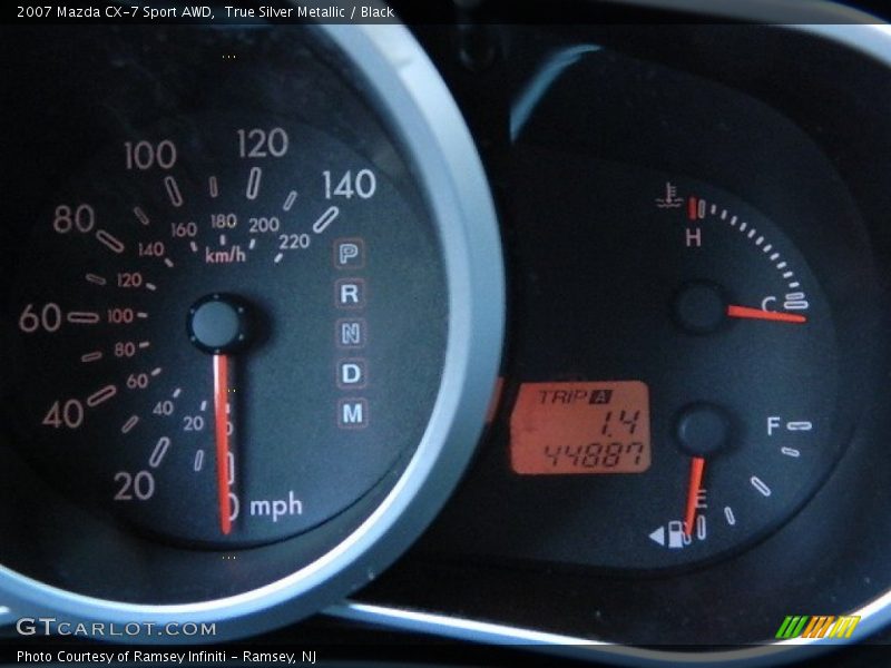 True Silver Metallic / Black 2007 Mazda CX-7 Sport AWD