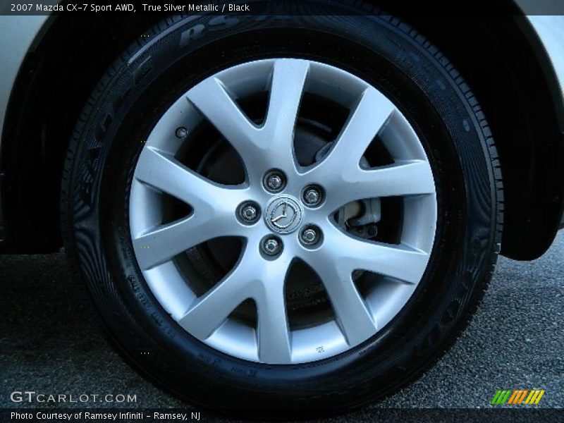 True Silver Metallic / Black 2007 Mazda CX-7 Sport AWD