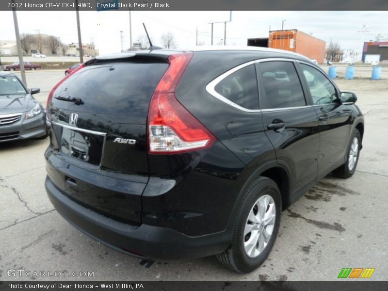 Crystal Black Pearl / Black 2012 Honda CR-V EX-L 4WD