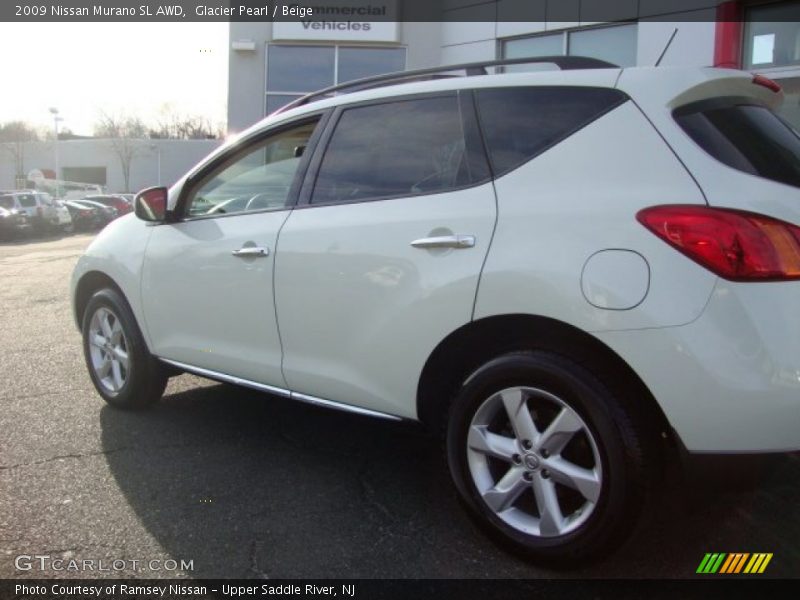 Glacier Pearl / Beige 2009 Nissan Murano SL AWD