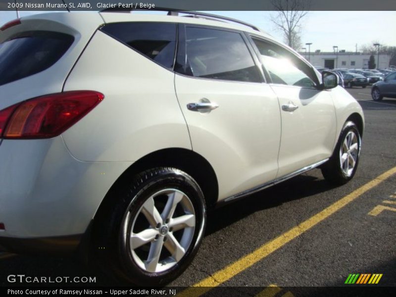 Glacier Pearl / Beige 2009 Nissan Murano SL AWD