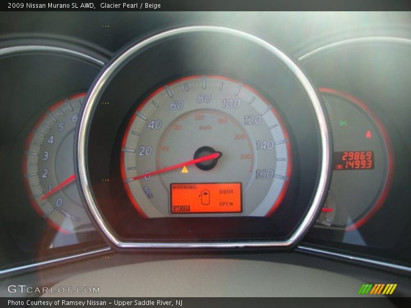 Glacier Pearl / Beige 2009 Nissan Murano SL AWD
