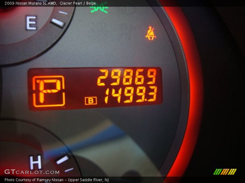 Glacier Pearl / Beige 2009 Nissan Murano SL AWD