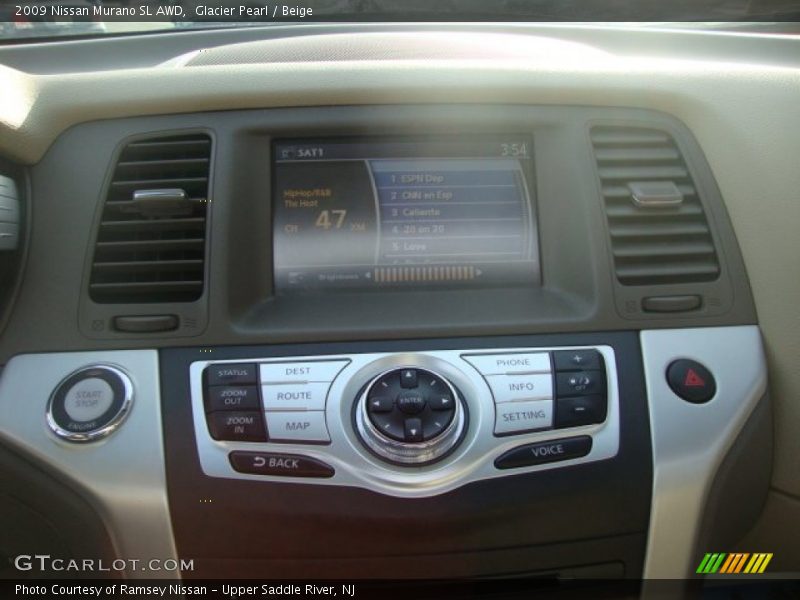 Glacier Pearl / Beige 2009 Nissan Murano SL AWD