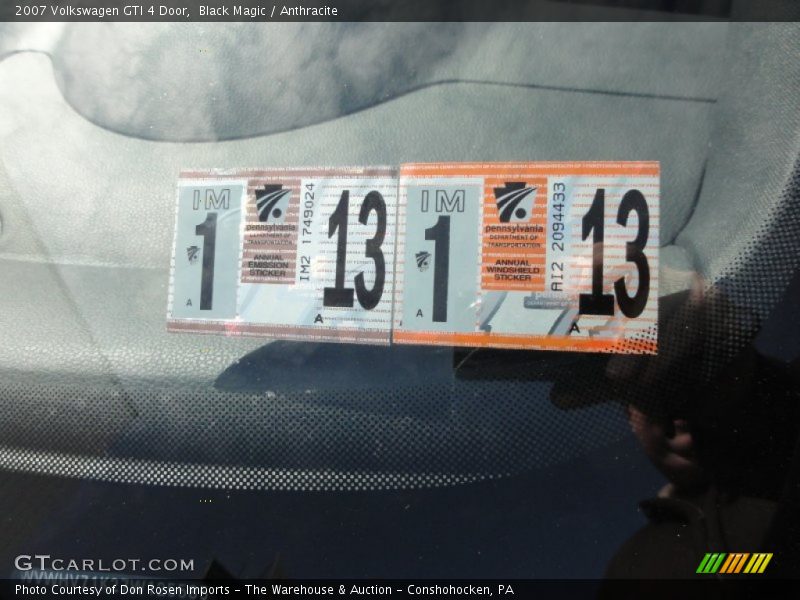Black Magic / Anthracite 2007 Volkswagen GTI 4 Door