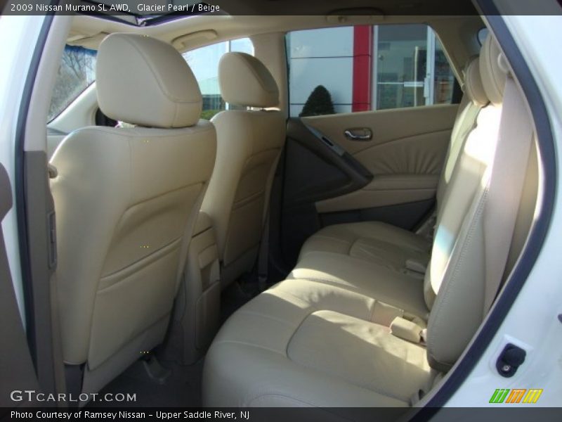 Glacier Pearl / Beige 2009 Nissan Murano SL AWD