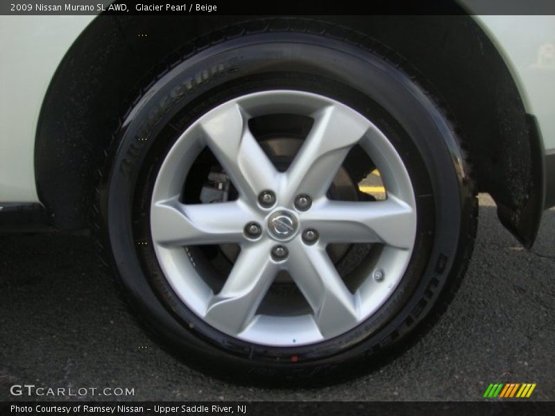Glacier Pearl / Beige 2009 Nissan Murano SL AWD