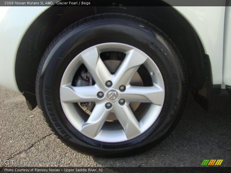 Glacier Pearl / Beige 2009 Nissan Murano SL AWD