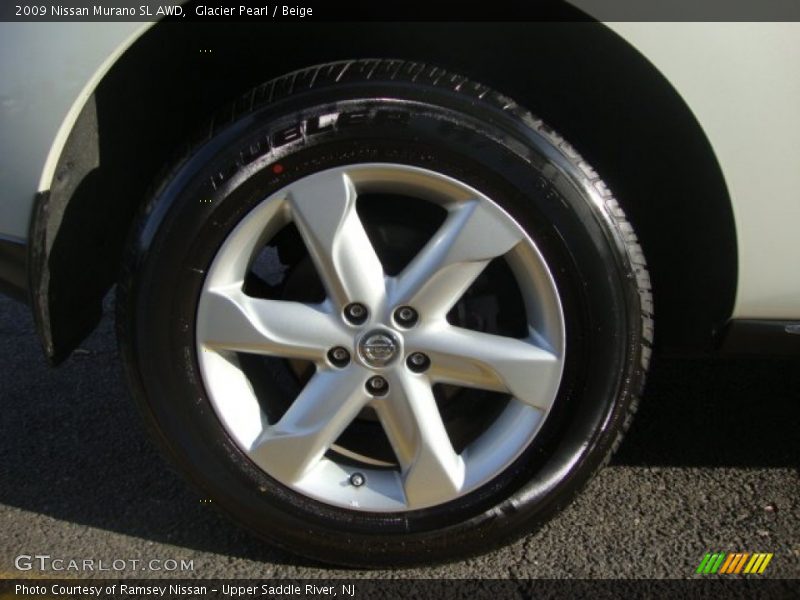 Glacier Pearl / Beige 2009 Nissan Murano SL AWD