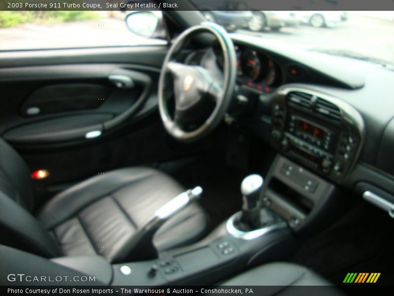 Seal Grey Metallic / Black 2003 Porsche 911 Turbo Coupe