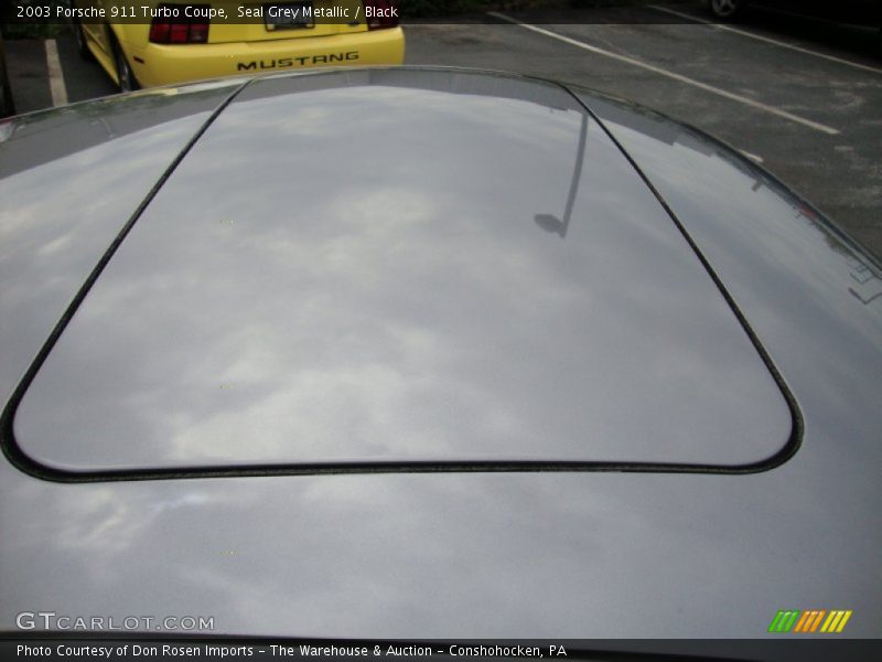 Seal Grey Metallic / Black 2003 Porsche 911 Turbo Coupe