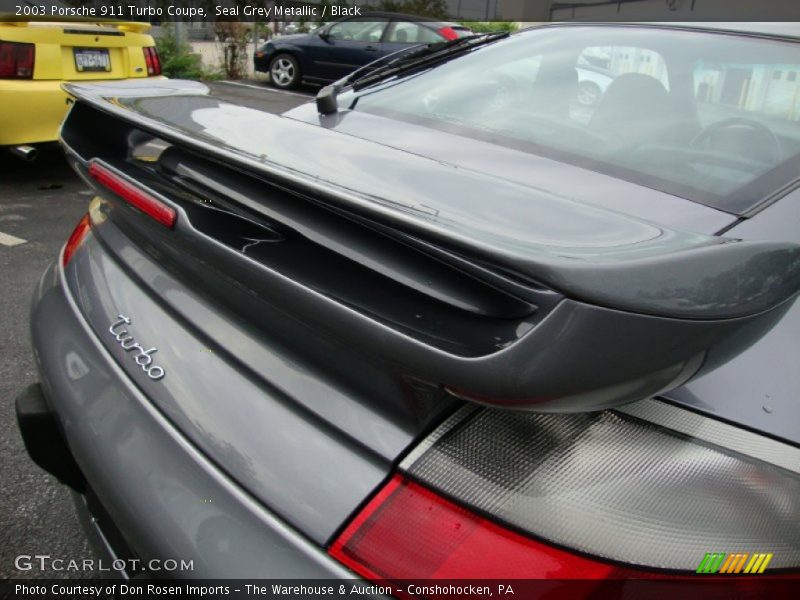 Seal Grey Metallic / Black 2003 Porsche 911 Turbo Coupe