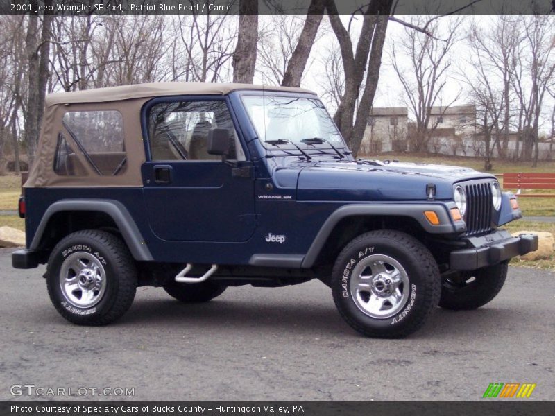 Patriot Blue Pearl / Camel 2001 Jeep Wrangler SE 4x4