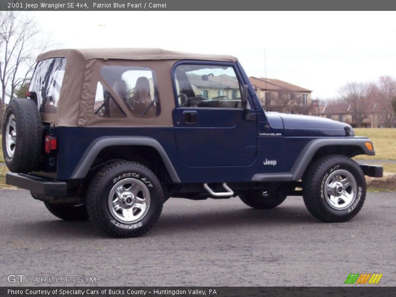 Patriot Blue Pearl / Camel 2001 Jeep Wrangler SE 4x4