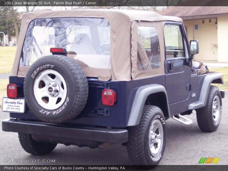 Patriot Blue Pearl / Camel 2001 Jeep Wrangler SE 4x4