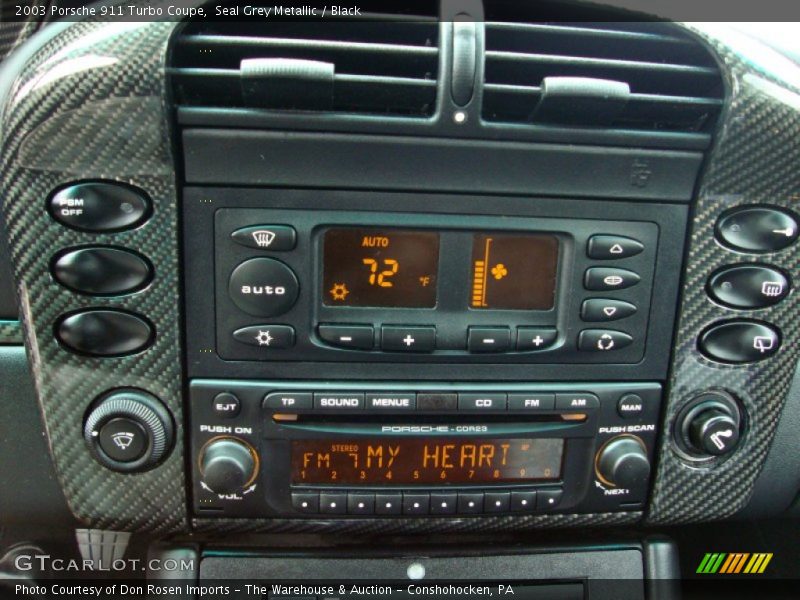 Controls of 2003 911 Turbo Coupe