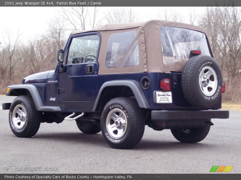 Patriot Blue Pearl / Camel 2001 Jeep Wrangler SE 4x4