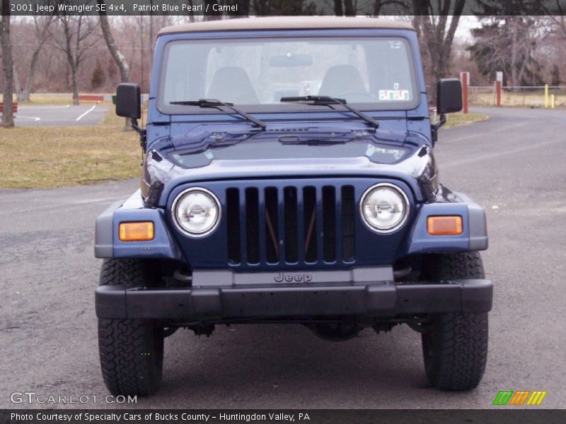 Patriot Blue Pearl / Camel 2001 Jeep Wrangler SE 4x4