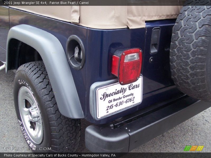 Patriot Blue Pearl / Camel 2001 Jeep Wrangler SE 4x4